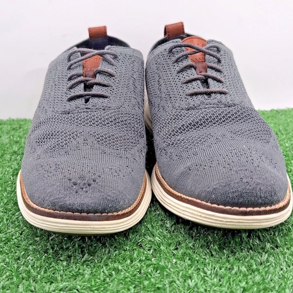 Cole Haan ØriginalGrand Stitchlite Shoes Mens 10 Grey Oxford Sneakers‎ C27961